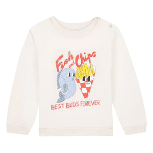 Bonton - Smily Fish sweatshirt | Ekru