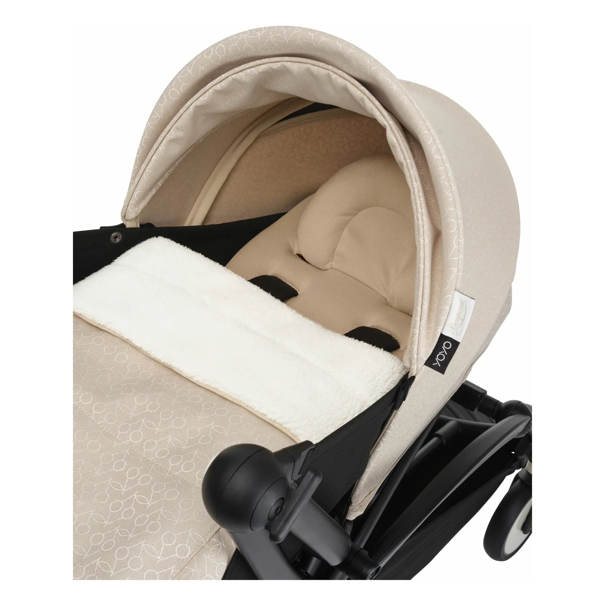 Stokke® - Cochecito de bebé recién nacido YOYO³ Bonpoint 0+ Estructura negra | Beige