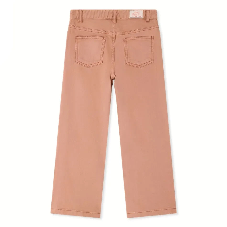 Bonpoint - Pantalones Jayjay de algodón orgánico | Rosa empolvado