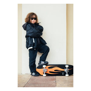 Mino Skateboards - Sunny Flame Skateboard | Negro