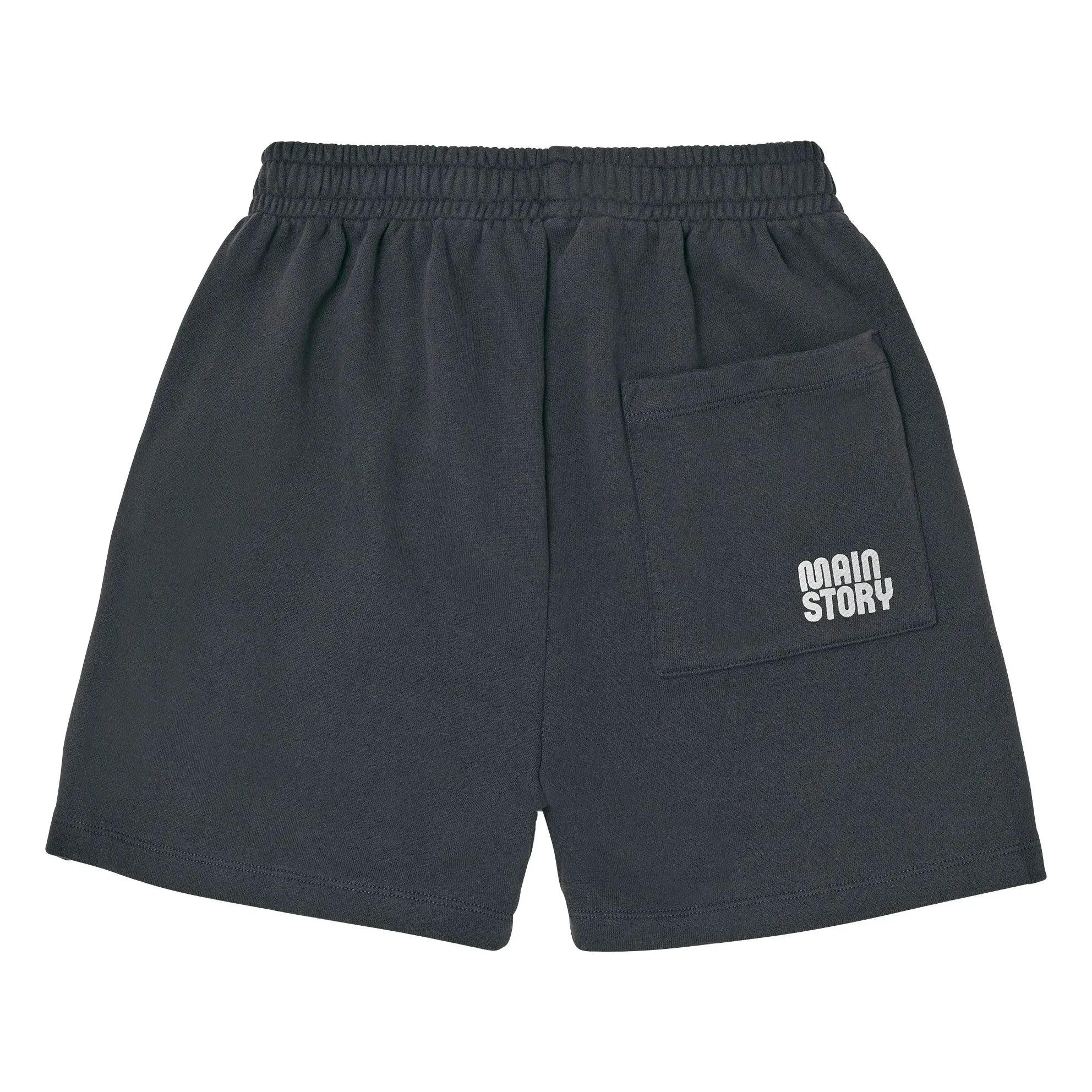 Main Story - Shorts de chándal de algodón orgánico | Negro
