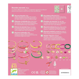 Djeco - Kit de bricolaje - Pulseras de macramé