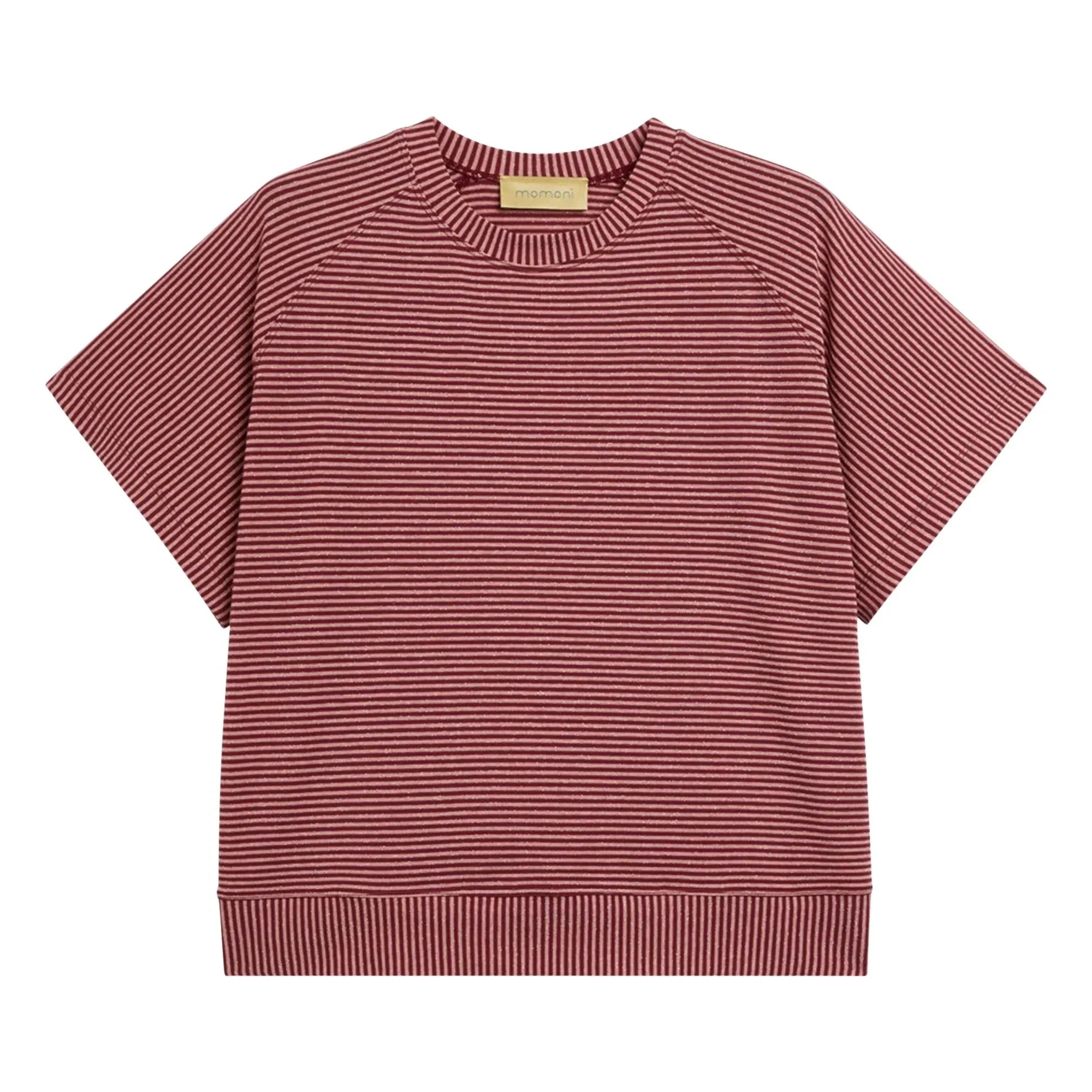 Momoni - Camiseta de rayas Nashoba | Rojo