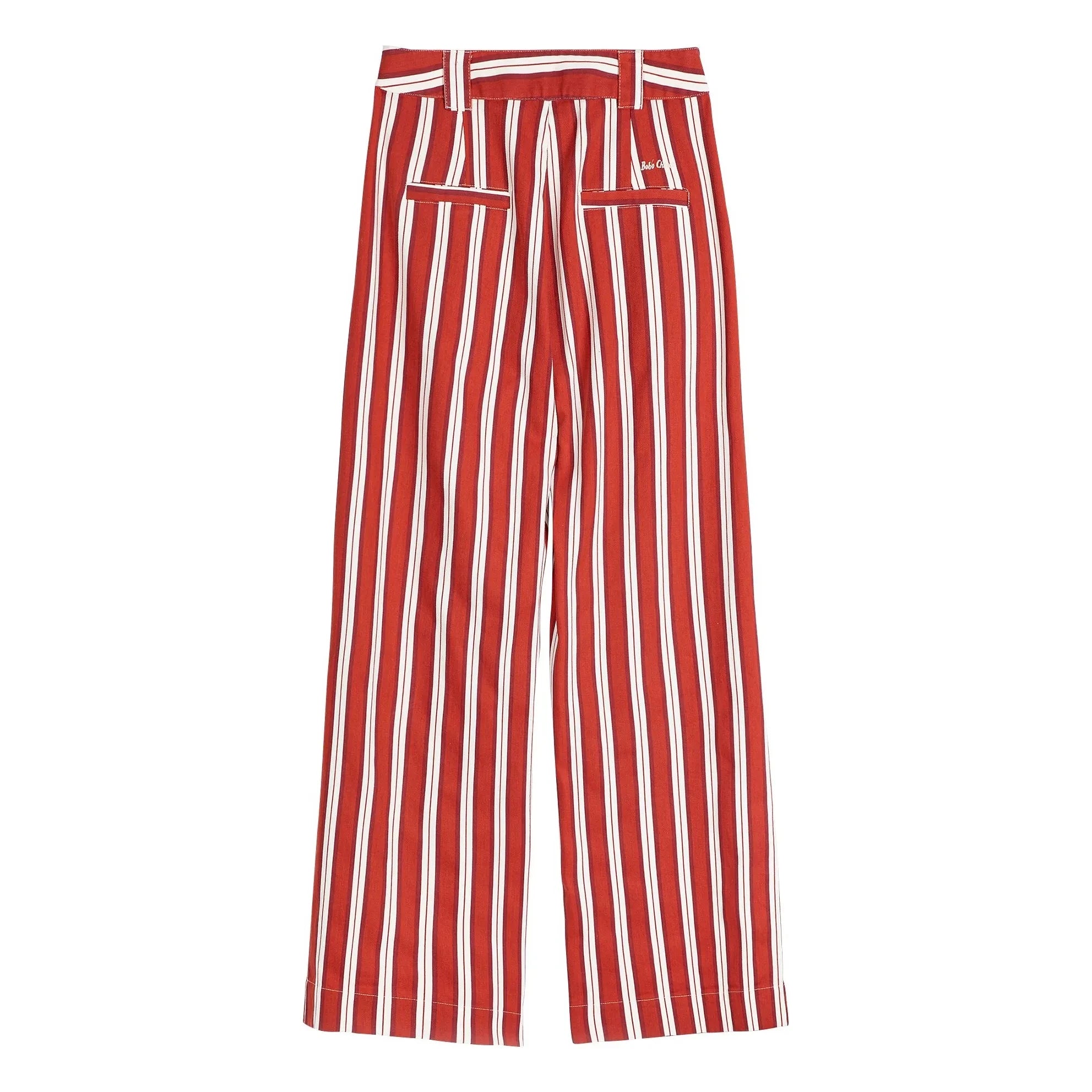 Bobo Choses - Pantalones de rayas de algodón | Rojo