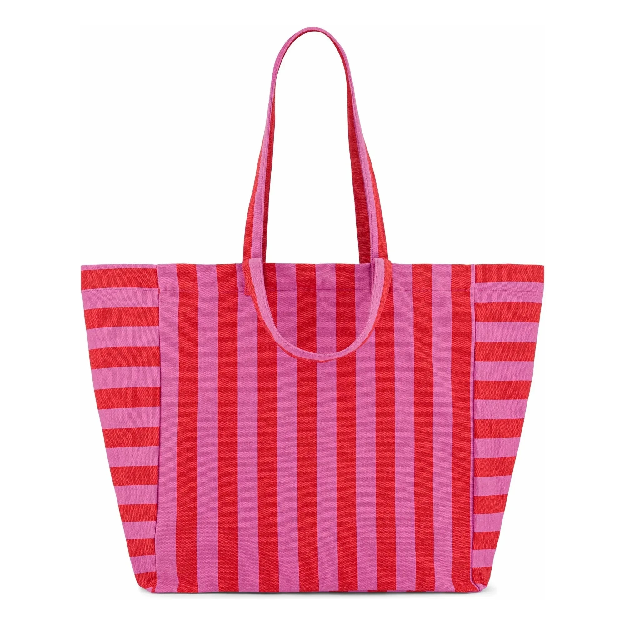 Rose in April - Bolso tote a rayas Elisa | Rosa