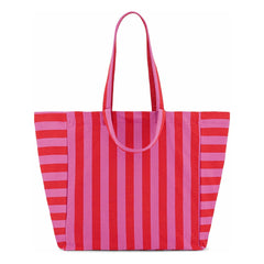 Rose in April - Bolso tote a rayas Elisa | Rosa