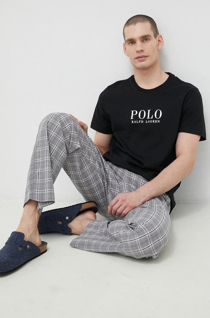 Camiseta de pijama de algodón de manga corta Polo Ralph Lauren