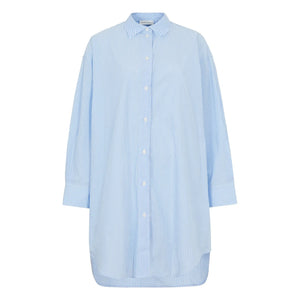 Smallable Woman - Vestido Camisero Rayado Lydie | Azul Claro