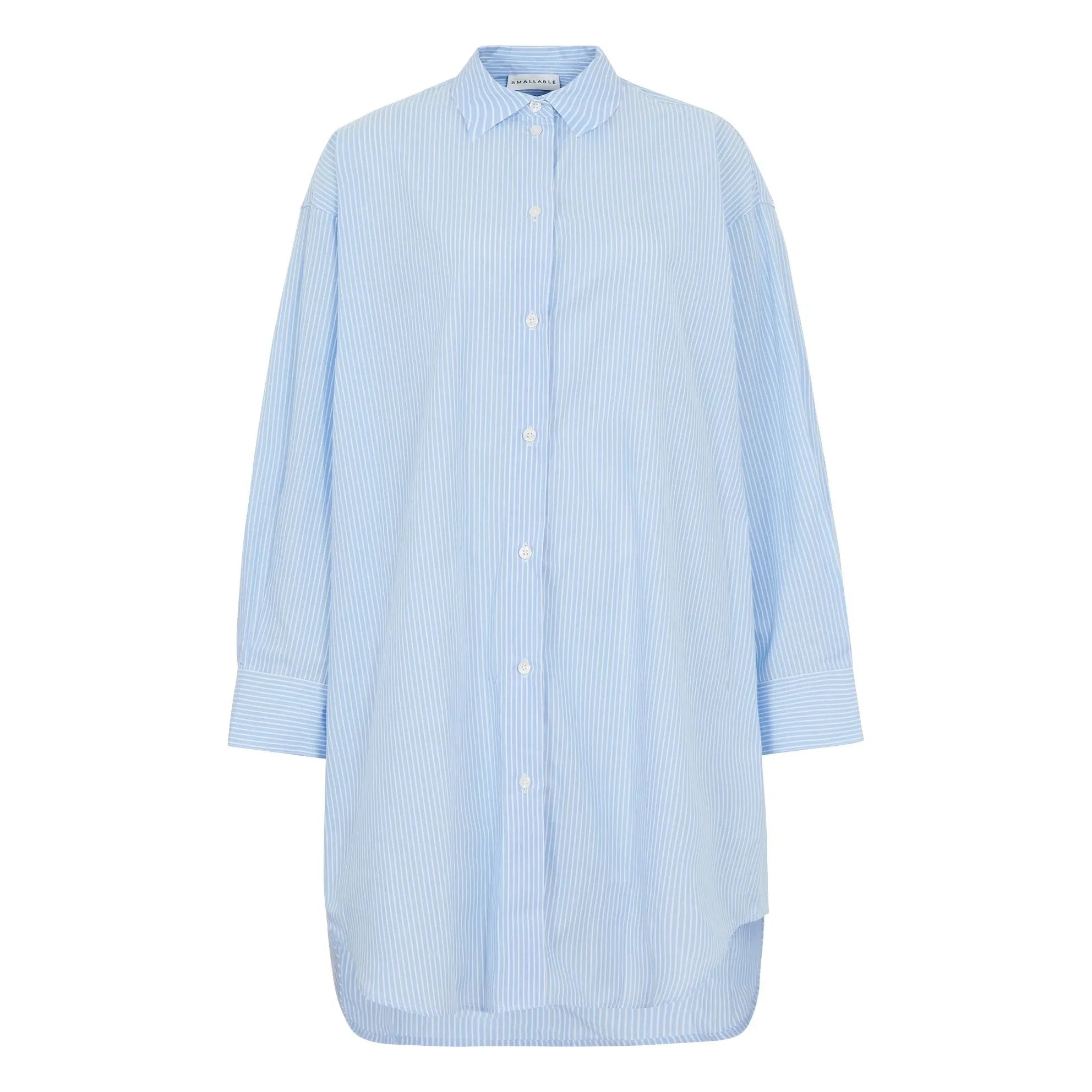 Smallable Woman - Vestido Camisero Rayado Lydie | Azul Claro