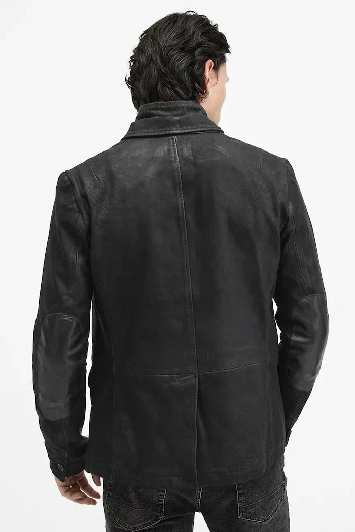 Chaqueta de cuero ALLSAINTS SURVEY LTHR BLAZER