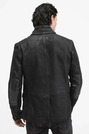 Chaqueta de cuero ALLSAINTS SURVEY LTHR BLAZER
