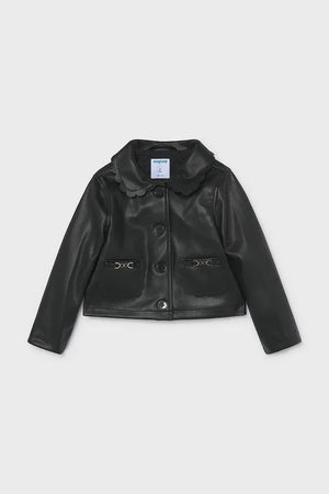 Chaqueta corta de piel sintética Mayoral para niños