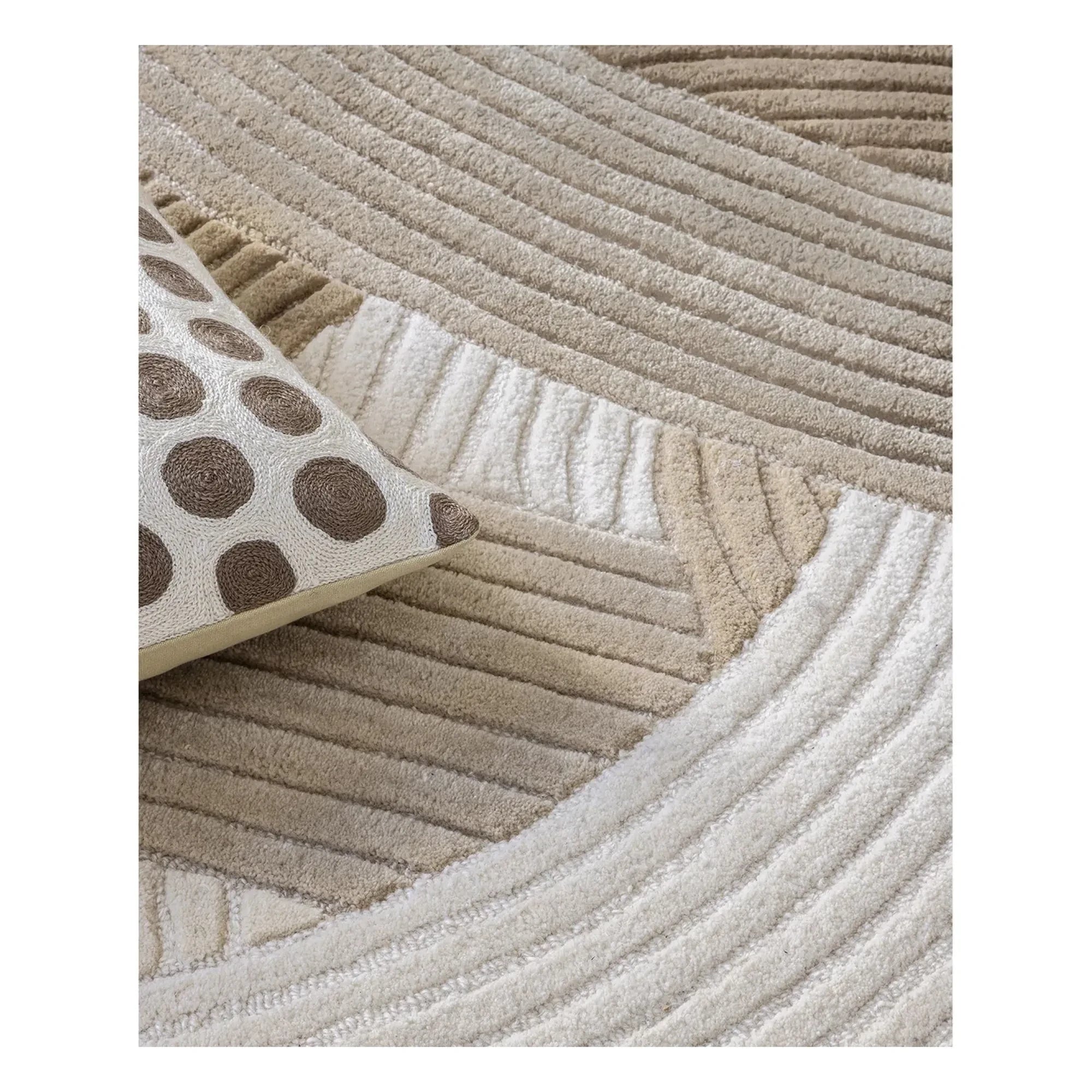 Alfombra de lana Edito - Canopée | Beige