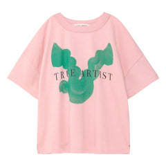 True Artist - Camiseta N°1 Kuş Algodón Orgánico | Rosa Viejo