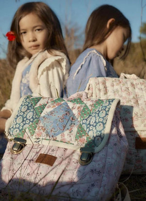 Louise Misha - Bolso de hombro Tiya Patchwork | Rosa