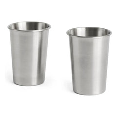 Hay - Outdoor Market vasos de acero, Jasper Morrison - Set de 2 | Acero