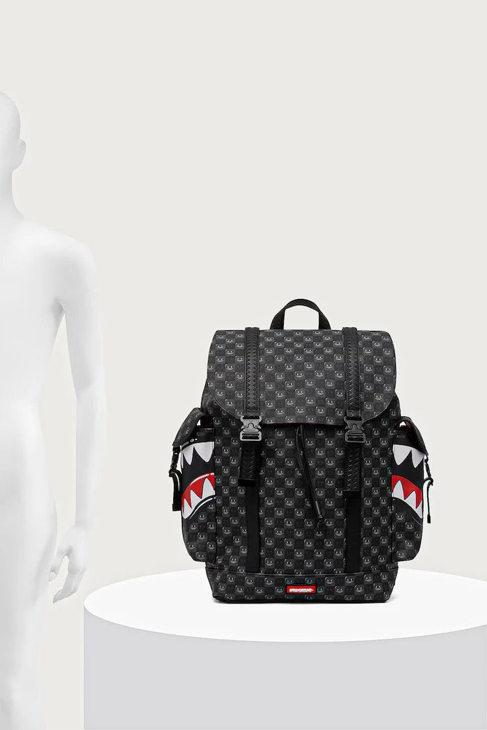 Sprayground - Mochila Negra con Tiburones en París 910B9311NSZ