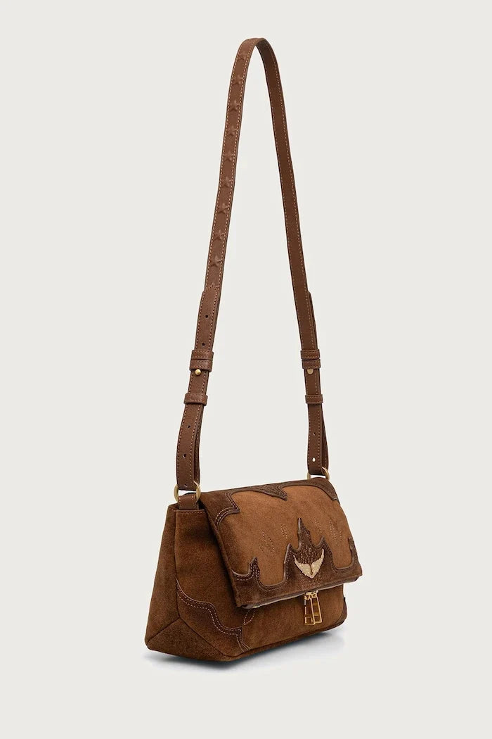Bolso cruzado de ante para mujer ROCKY