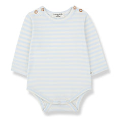 1+ in the family - Body a rayas Biel | Azul claro