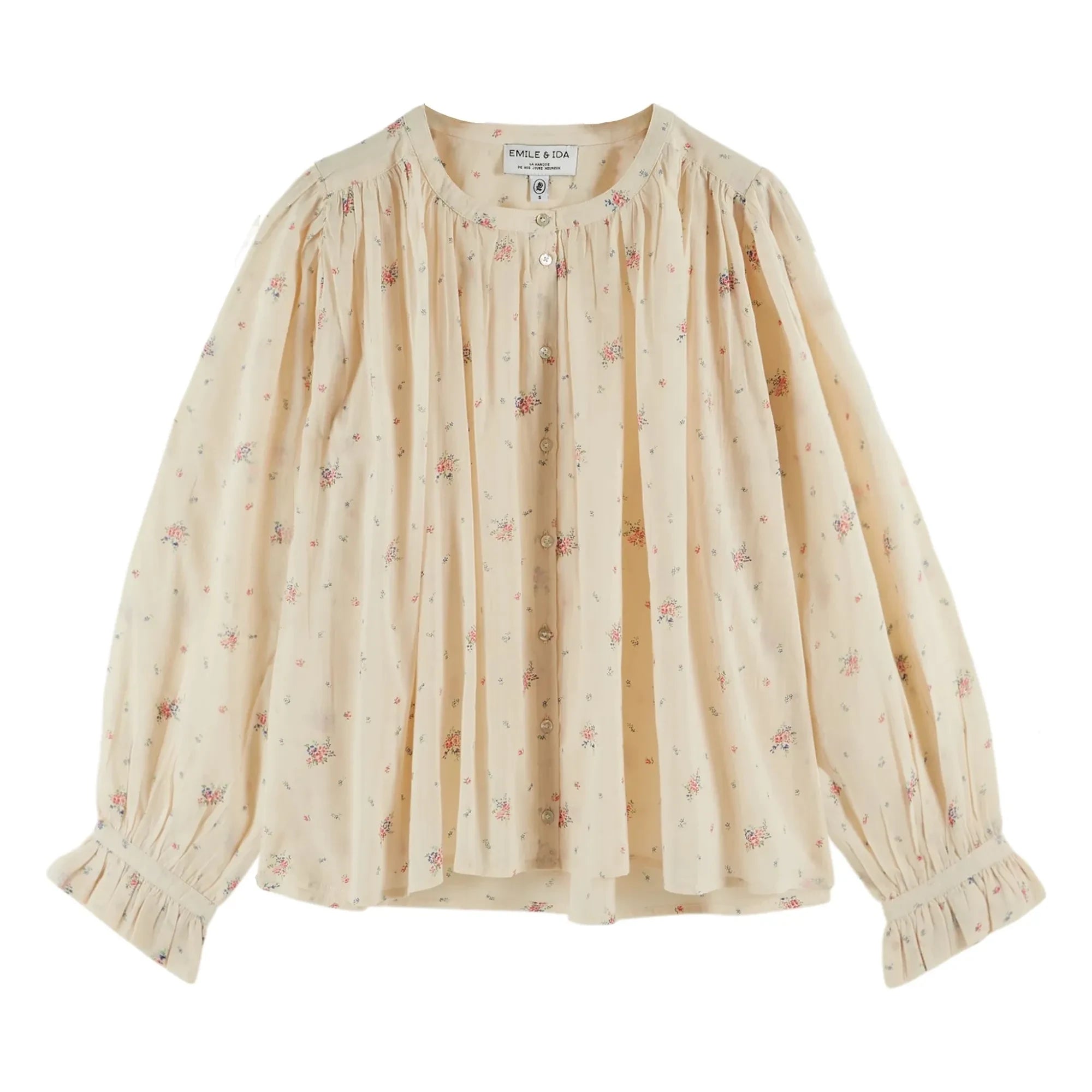 Emile et Ida - Blusa Dounia de algodón orgánico | Crema