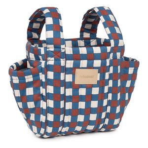 Nobodinoz - Bolso organizador de cochecito Hyde Park Mosaic | Azul