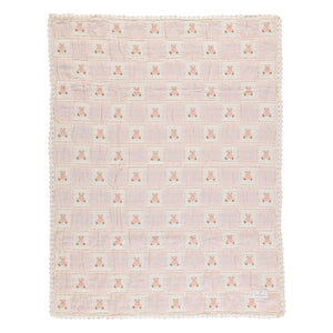 Bebe Organic - Organik Pamuk Teddy Battaniye | Pembe