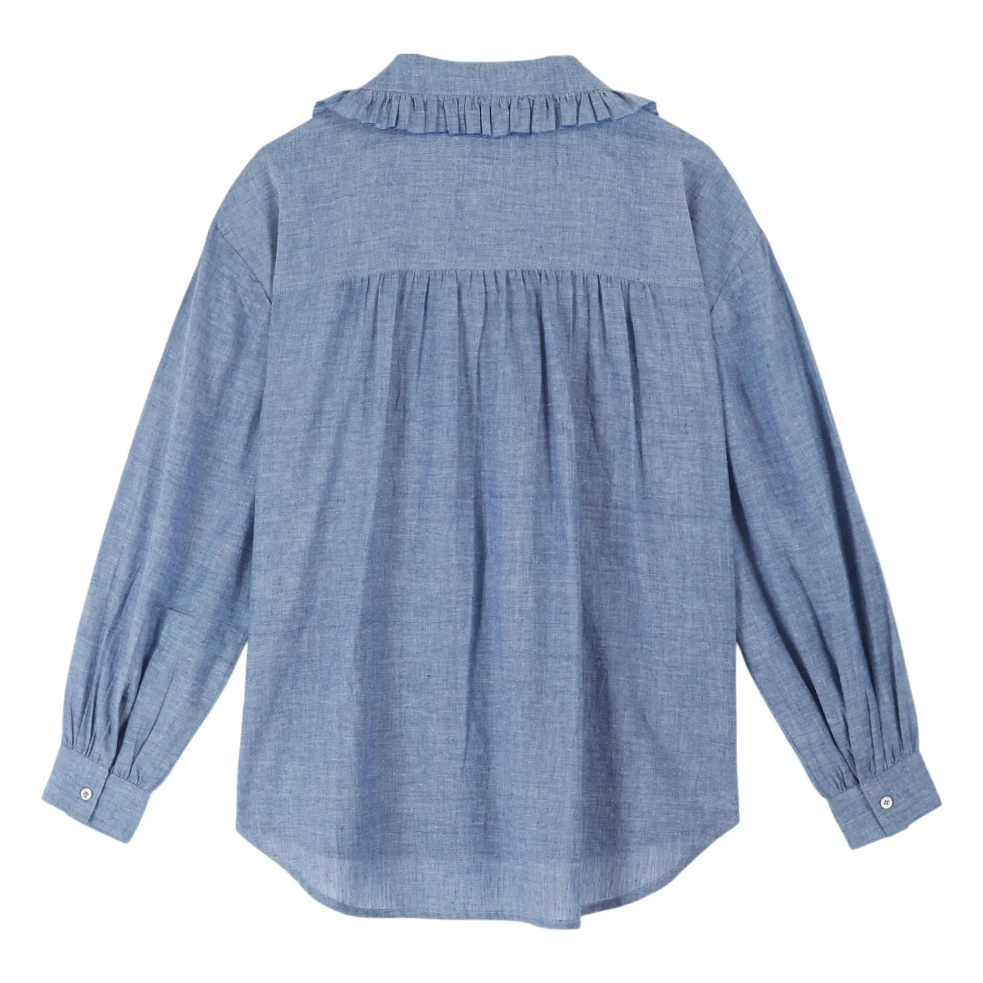 Emile et Ida - Blusa de Chambray Célia Azul