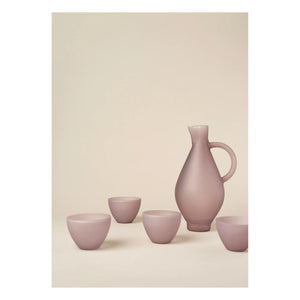Los Objetos Decorativos - Jarra de borosilicato ópalo | Malva