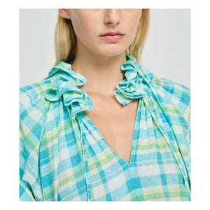 Laurence Bras - Blusa Snail de algodón | Turquesa