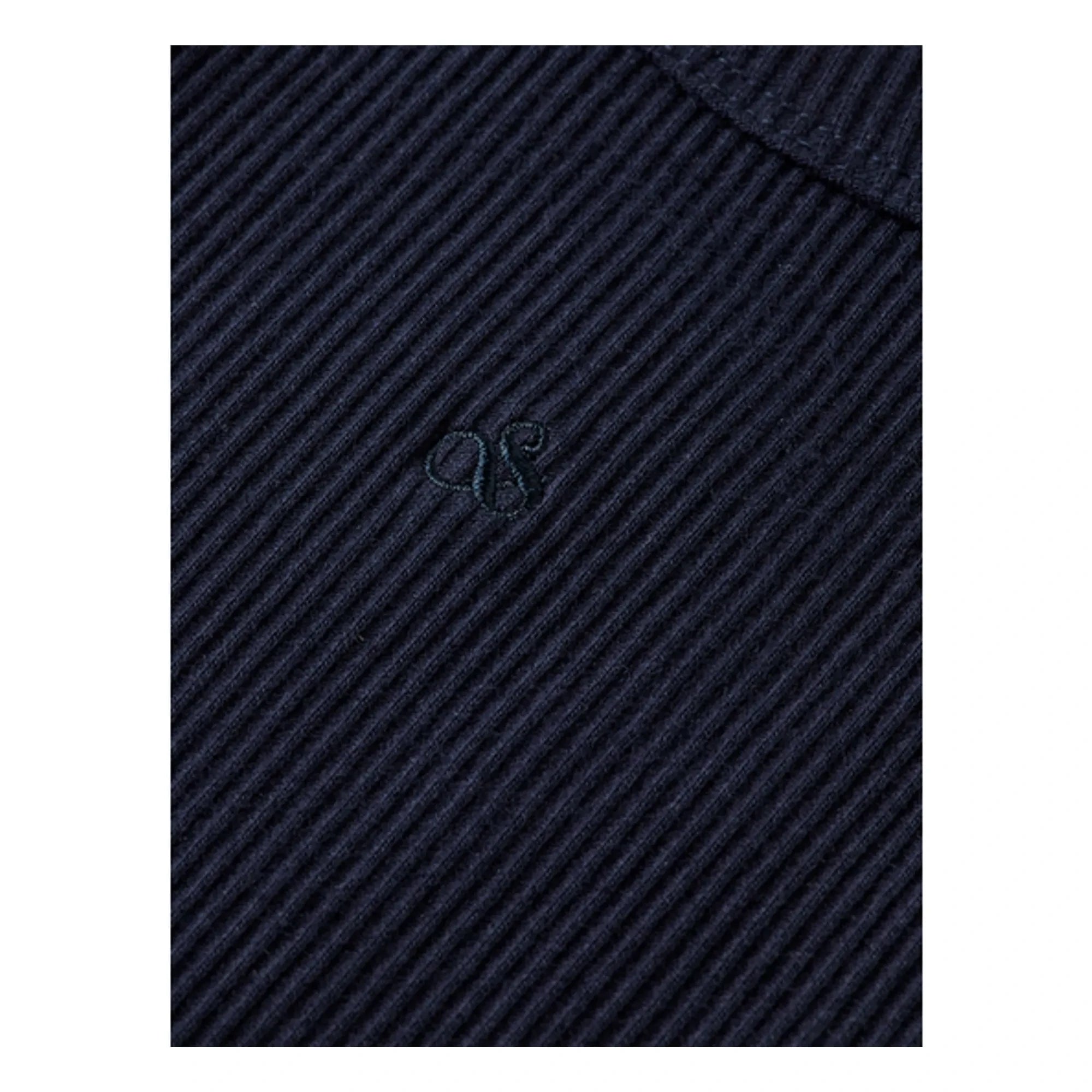 Scotch & Soda - Camiseta sin mangas de algodón orgánico acanalado | Azul marino