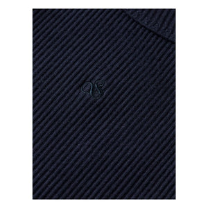 Scotch & Soda - Camiseta sin mangas de algodón orgánico acanalado | Azul marino
