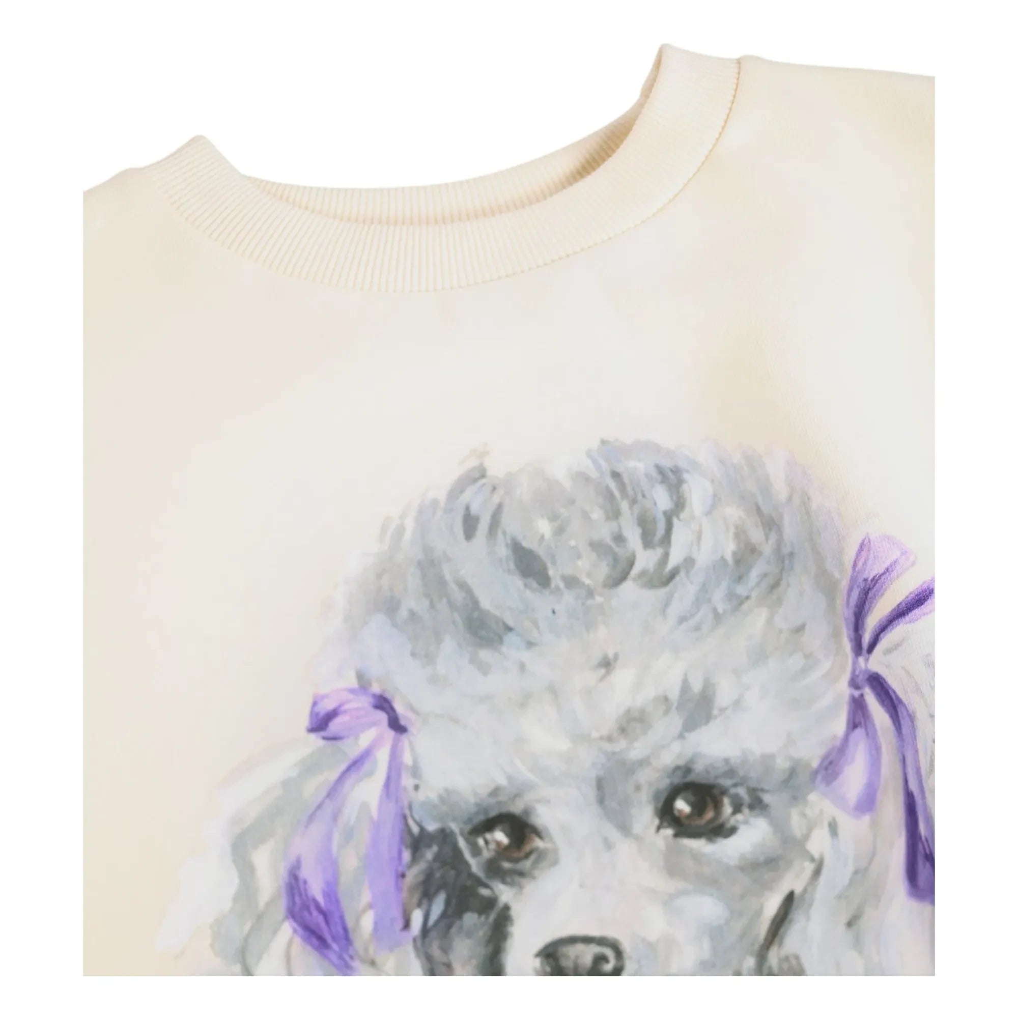 Molo - Maxi Poodle Organik Pamuk Kazak | Beyaz