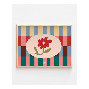 Ma petite vie - Póster floral gráfico