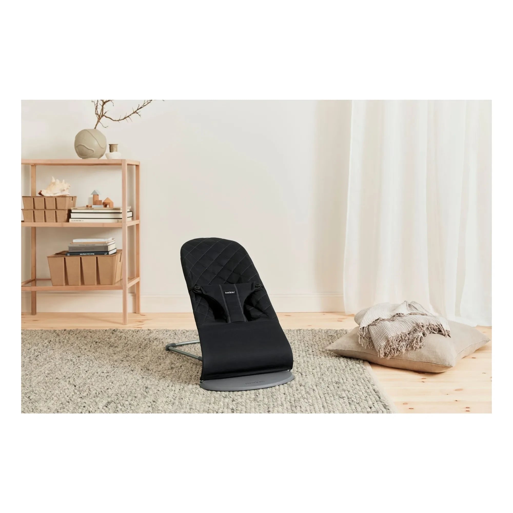 BabyBjörn - Hamaca Bliss de algodón acolchado | Negro