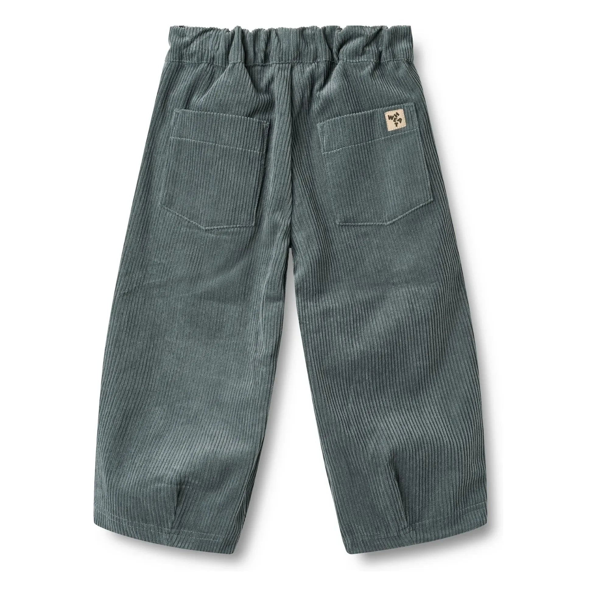 Wheat - Pantalones de terciopelo de algodón orgánico Juno | Gris azulado