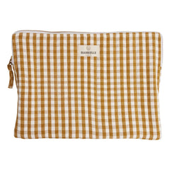 Gabrielle Paris - Funda de ordenador Vichy | Color Mostaza