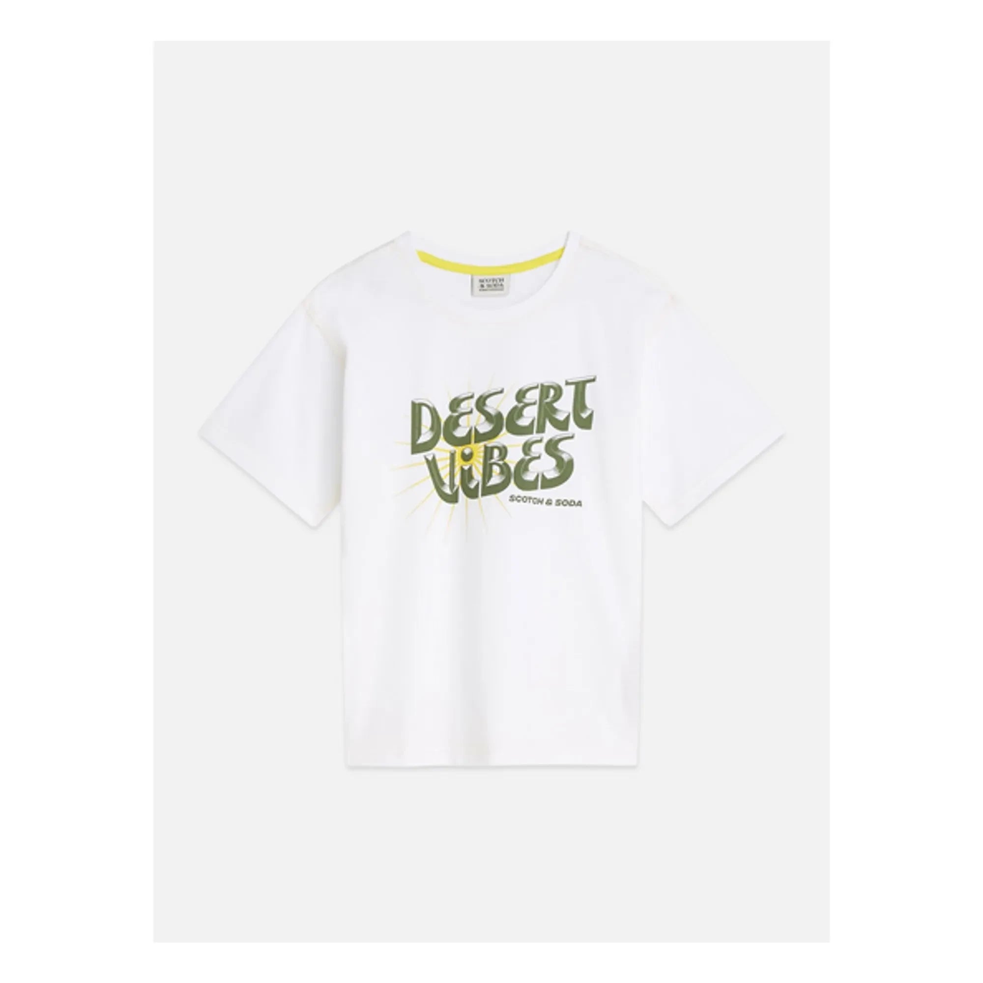 Scotch & Soda - Camiseta con estampado artístico Desert Breeze | Blanco