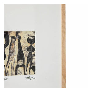 HKliving - Cuadro enmarcado Funky Ninjas