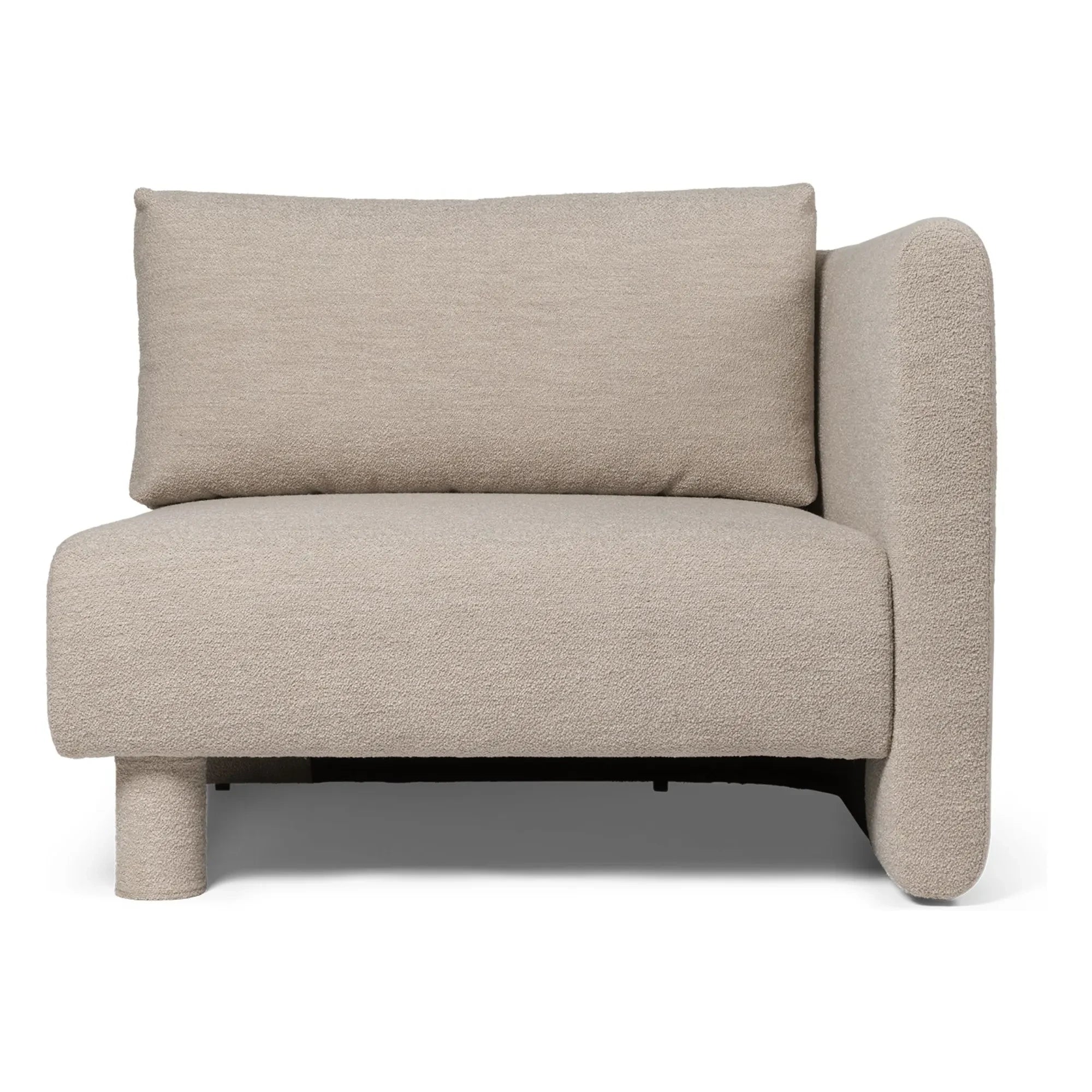 Ferm Living - Sofá modular derecho Dase bouclé | Beige