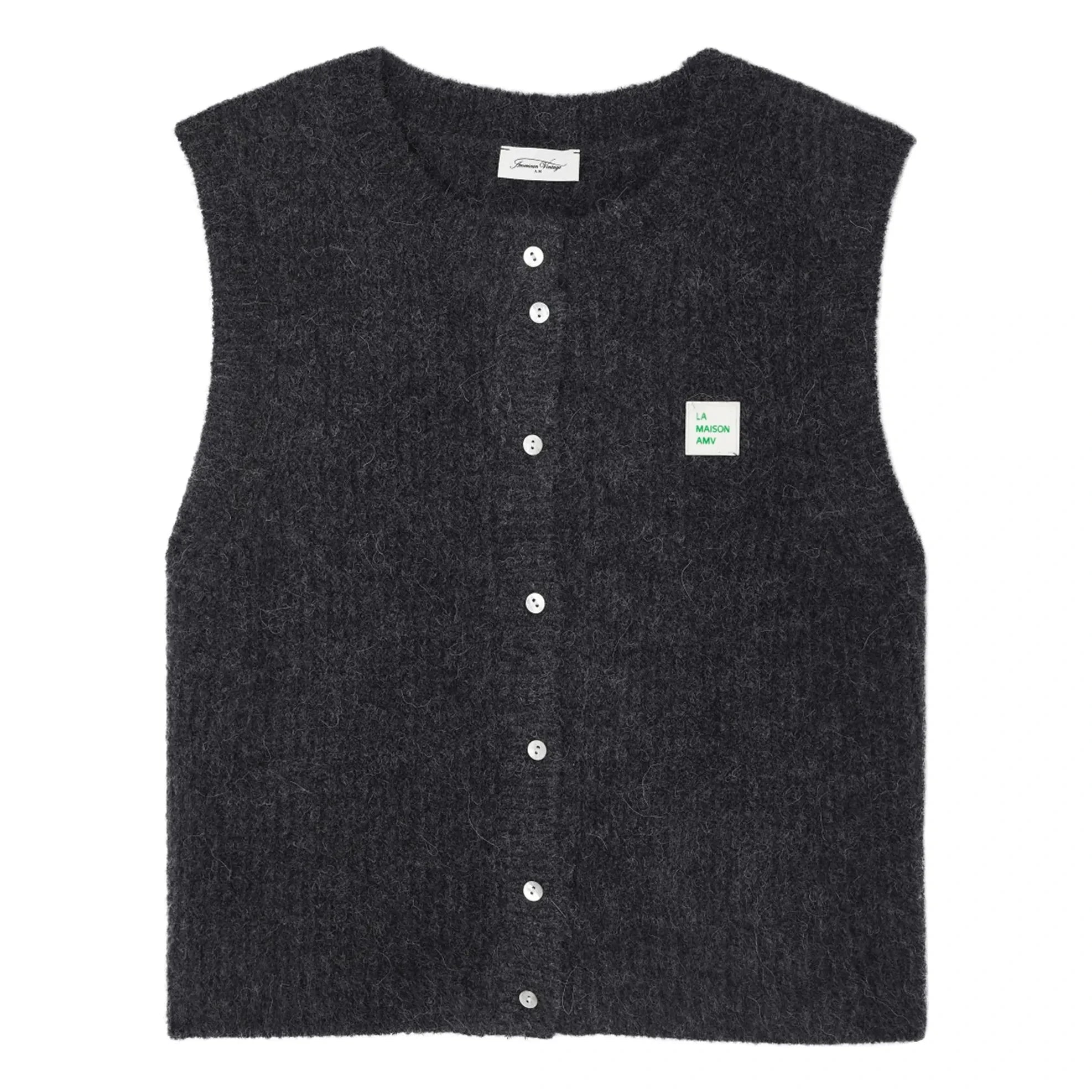 American Vintage - Cárdigan East Laine | Gris carbón