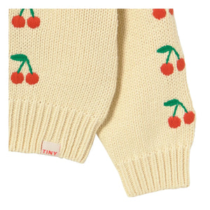 Tinycottons - Jersey Cereza | Amarillo pálido