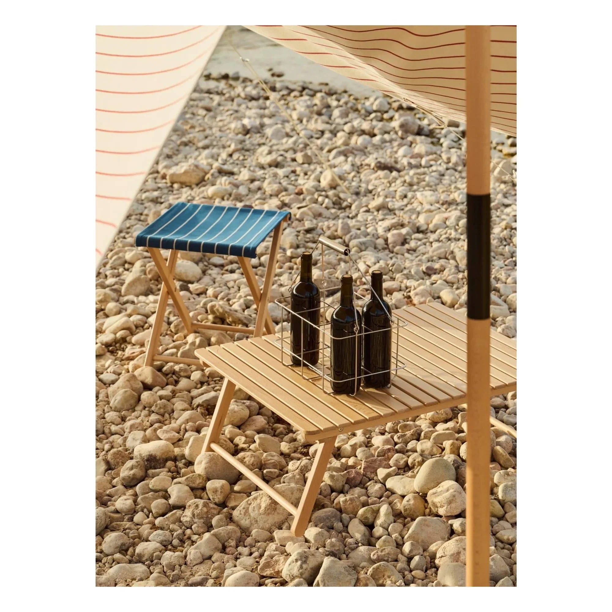 Hay - Tabure plegable Outdoor Market, Jasper Morrison | Azul