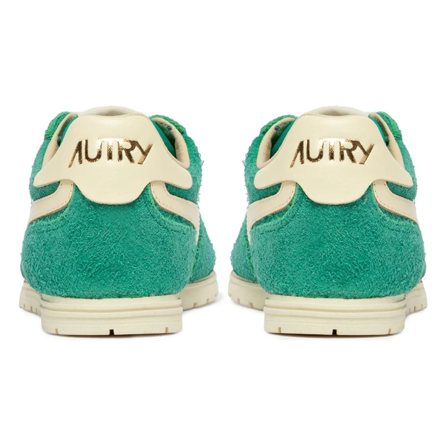 Autry - Zapatillas bajas de piel y ante Windspin de dos tonos | Verde