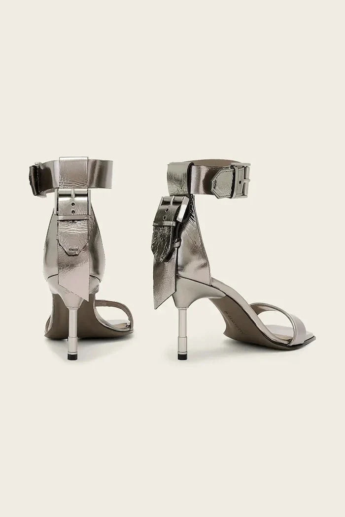 Sandalias de piel AllSaints Noir Mid Sandal