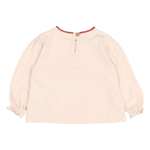 Búho - Camiseta Corazón | Rosa Claro