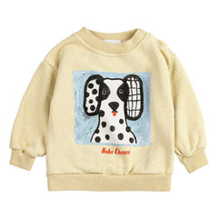 Bobo Choses - Sudadera de algodón orgánico con estampado dálmata para bebé | Amarilla