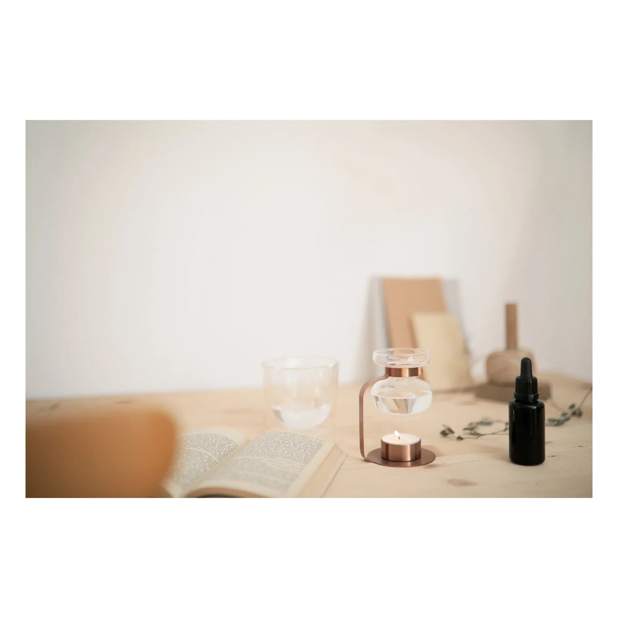 Kinto - Quemador de aceite aromático Aroma | Cobre rojizo
