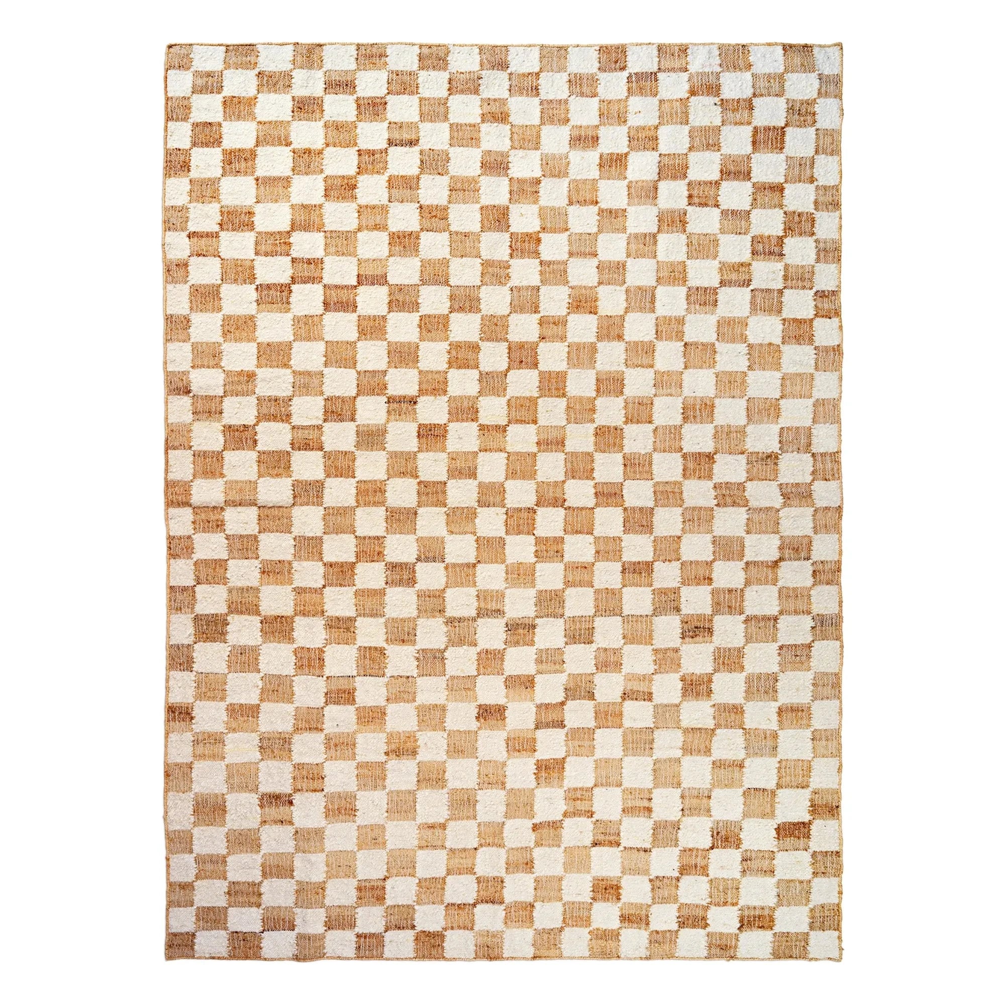 Ferm Living - Alfombras de lana y yute escocesas | Crema