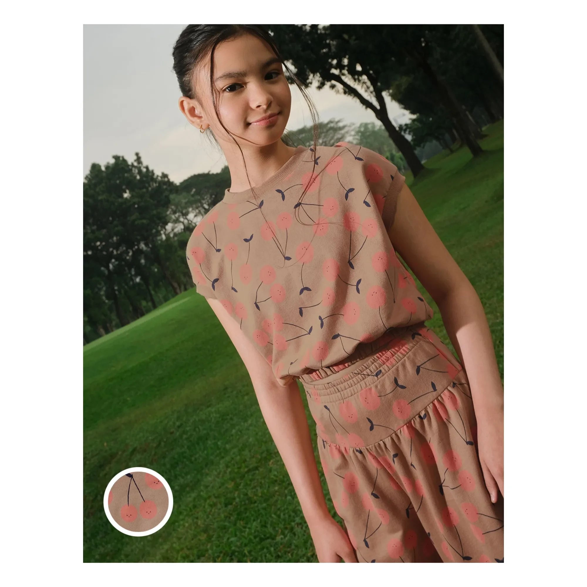 Gingersnaps - Camiseta Harper Cerezas | Marrón