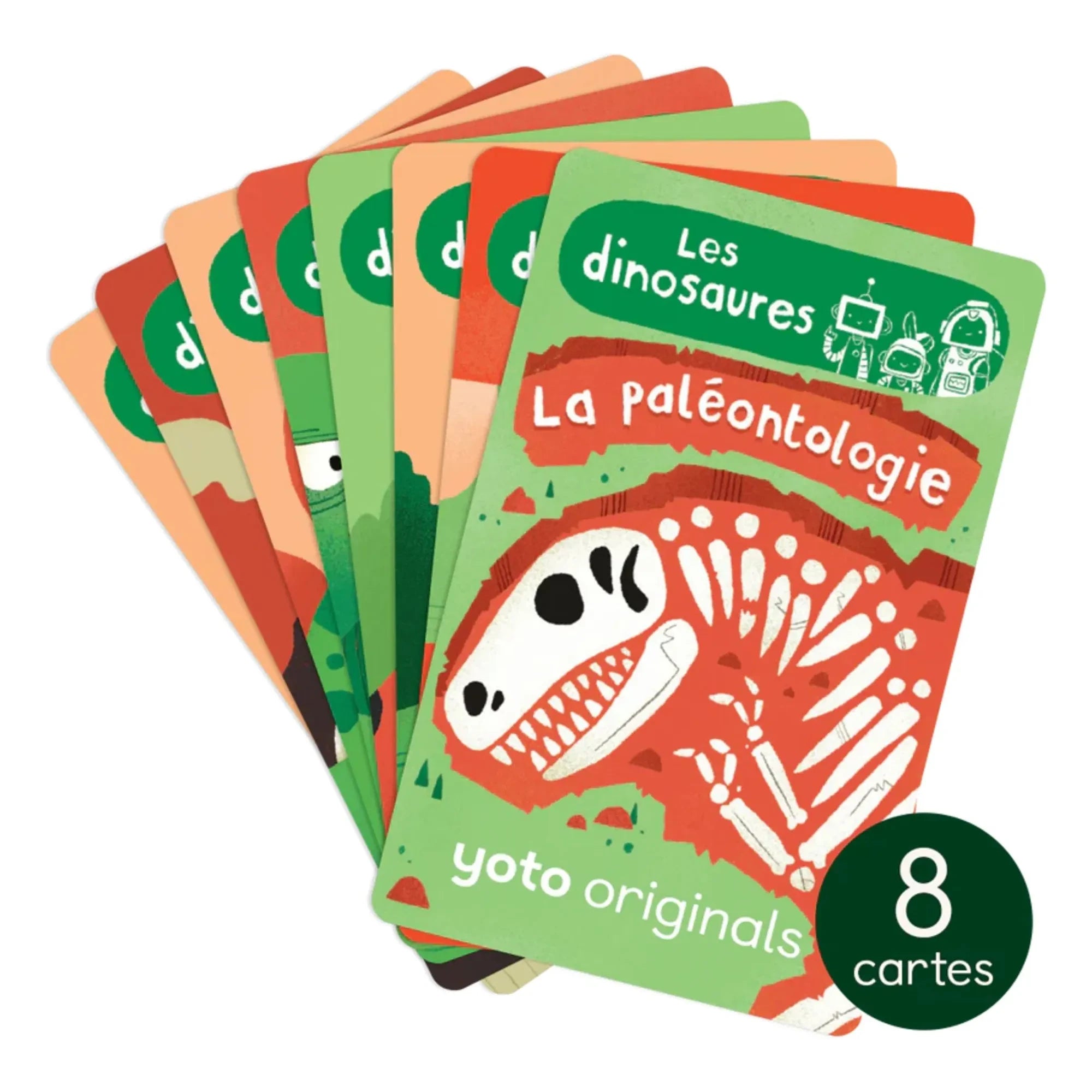 Yoto Player - Tarjetas Explorobots: Dinosaurios - Pack de 8